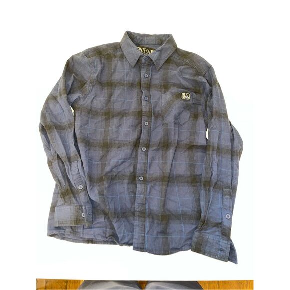 Fintech The Woodsman Large L Long‎ Sleeve Mid-Weight Flannel Shirt A37 - Picture 1 of 6